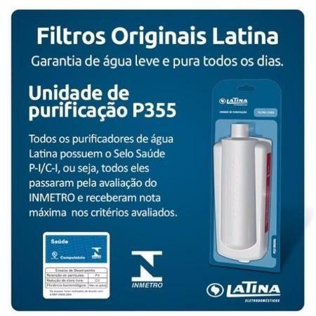 Imagem de Refil Filtro Latina Original P355 - Kit 4 Peças
