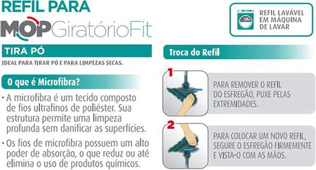 Imagem de Refil mop giratorio fit tirar pó rmop7207 flashlimp