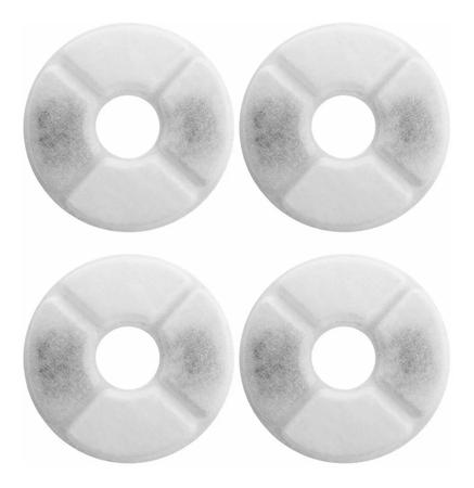 Refil Para Bebedouro Fonte Pet Kit 4 Refis Filtro Purificador Carvão Ativado Para Gatos Cães Cão PET - Newpet Imagem de Refil Para Bebedouro Fonte Pet Kit 4 Refis Filtro Purificador Carvão Ativado Para Gatos Cães Cão PET