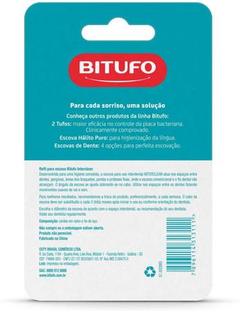 Imagem de Refil para escova de dente bitufo interclean cilíndrico 3 milímetros 6 unidades