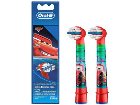 Imagem de Refil para Escova de Dentes Elétrica Infantil - Oral-B Disney Pixar Cars 2 Unidades