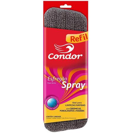 Imagem de Refil Para Vassoura Mop Spray Condor Esfregão Limpa Chão