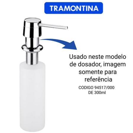 Refil/Reservatório Para Dosador Tramontina 300 Ml + Caninho Imagem de Refil/Reservatório Para Dosador Tramontina 300 Ml + Caninho