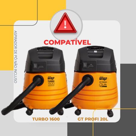 Imagem de Refil Saco Descartável P/Aspirador de Pó Wap GT Profi 20L Kit c/06 Refil