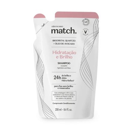Imagem de Refil Shampoo Match Hidratação e Brilho 250ml