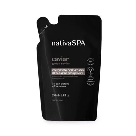 Imagem de Refil Shampoo Nativa SPA Caviar Reparação Pós Química 250ml