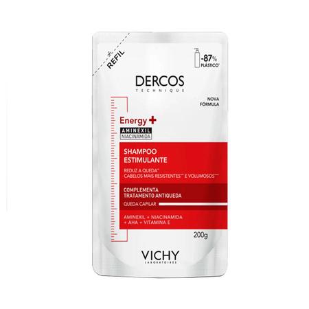 Imagem de Refil Shampoo Tratamento Antiqueda Vichy Dercos Energy+ 200g