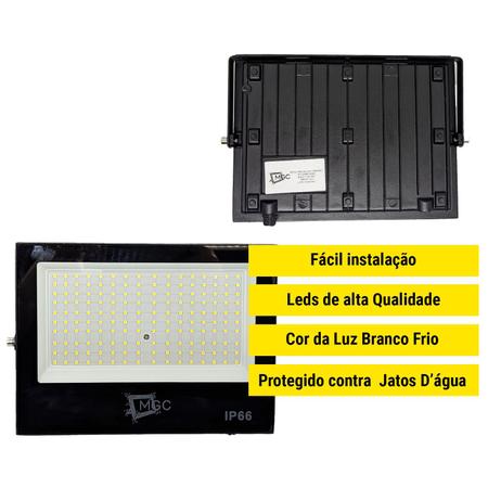 Imagem de Refletor 300w Holofote Luz Fria A Prova D' Agua 6500k Ip66 Bivolt Alta Potência