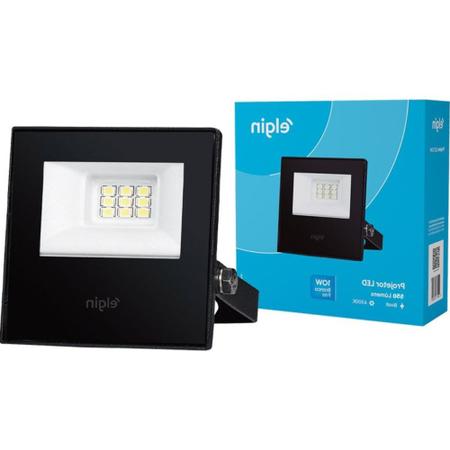 Imagem de Refletor De Led Elgin 10W. 6500K. 550Lm Ip65 Preto Bivolt