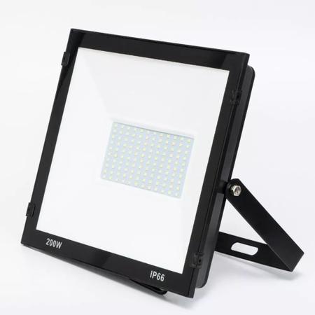 Imagem de Refletor Holofote Led 200w Smd Branco Frio Bivolt Iluminação Residencial Jardim Quadra