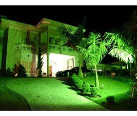 Imagem de Refletor holofote LED 50w Slim Verde Bivolt Para Jardim Decoração Paisagismo A Prova D'água