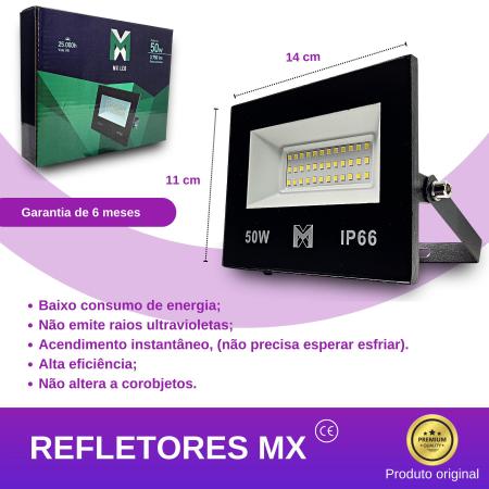 Imagem de Refletor holofote LED 50w Slim Verde Bivolt Para Jardim Decoração Paisagismo A Prova D'água