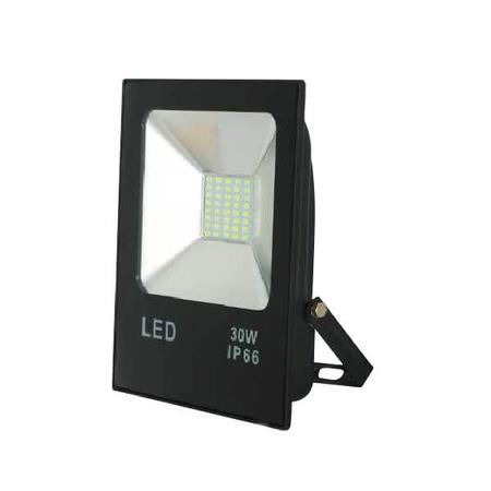 Imagem de Refletor Holofote Led Smd Slim 30w Prova D'água Bivolt 6000k