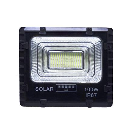 Imagem de Refletor holofote led solar smd 100w 6500k(branco frio)bivolt c/ placa - Valepinho