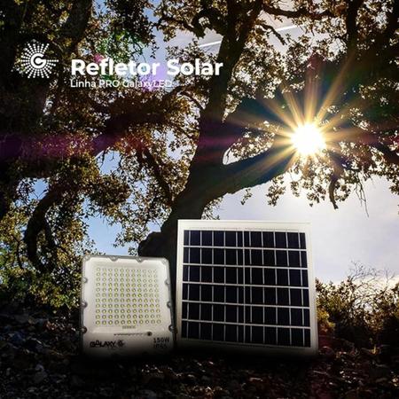 Imagem de Refletor Holofote Solar Led 400W 8000 Lumens 6500K Galaxy