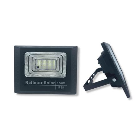 Imagem de Refletor Holofote Ultra Led Solar 100w Placa Solar+ Controle