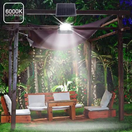 Imagem de Refletor Holofote Ultra Led Solar 200W 6000K+ Placa Solar+