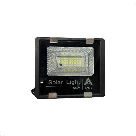 Imagem de Refletor Led 50W Energia Solar Placa E Controle Prova D'Água