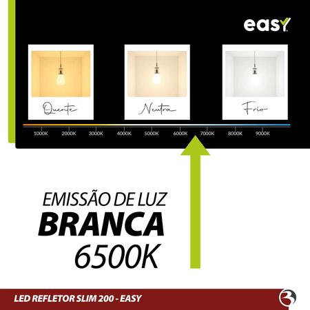 Imagem de Refletor Led Alta Potência 200W Luz Fria 6500k Holofote Bivolt Á Prova D'Água Slim 200 - AVANT