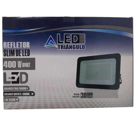 Imagem de Refletor LED Holofote 400w Biv IP66 Branco Frio Prova D'agua - LED TRIANGULO