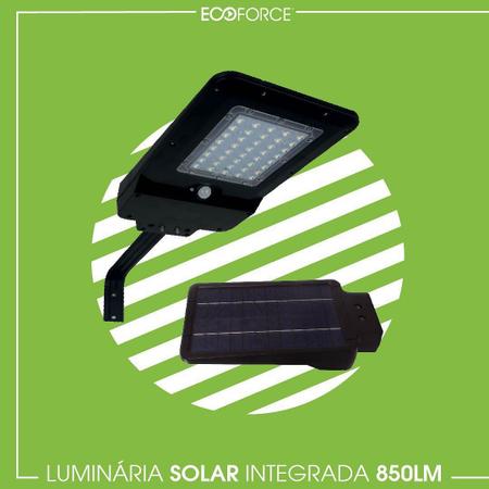 Imagem de Refletor luminária solar integrada 400 lúmens 40w 02 noites