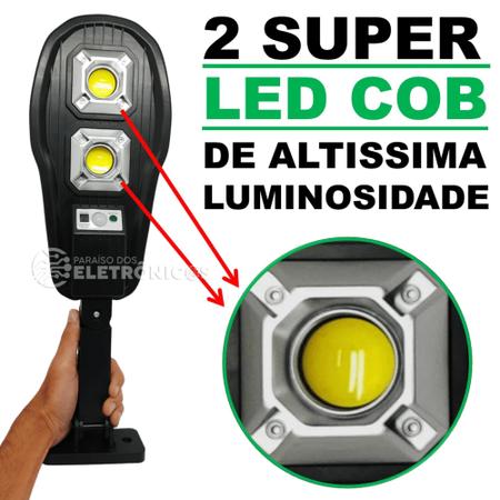Imagem de Refletor Luminária Solar LED 100W Sem Fio Com Sensor de Presença e Controle Remoto LKY0015