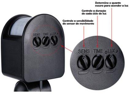 Imagem de Refletor Solar De 60 Leds Com Sensor Movimento Holofote Iluminacao Segura Economica Com Painel Solar (BSL-HEL-6)