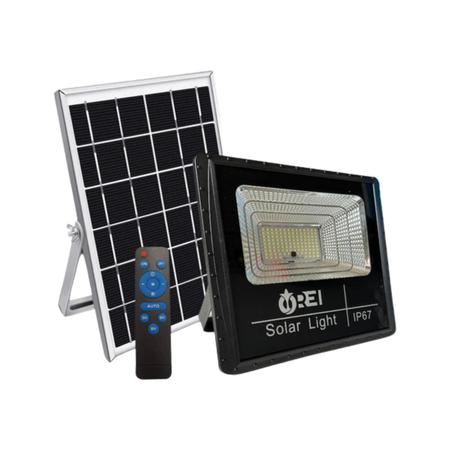 Imagem de Refletor Solar Led Holofote 500W Placa Solar Prova Dágua