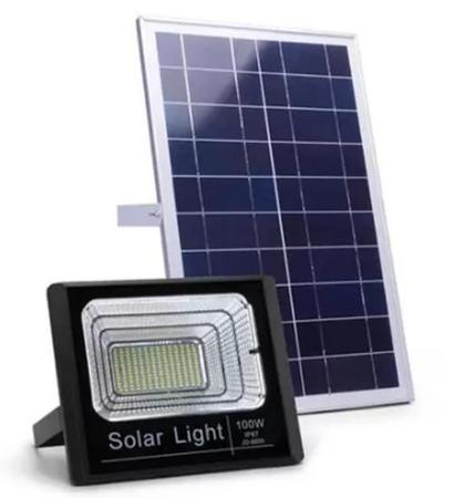 Imagem de Refletor Solar Light 200W Com Placa E Controle Remoto