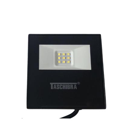 Imagem de Refletor Taschibra Led TR Slim 10W 6500K Preto Bivolt