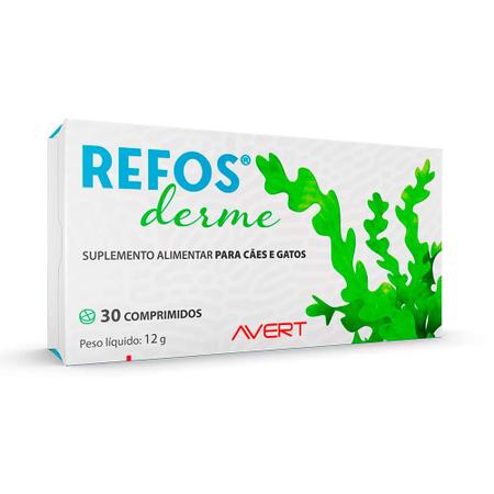 Imagem de Refos Derme Suplemento Alimentar para Cães e Gatos com 30 Comprimidos