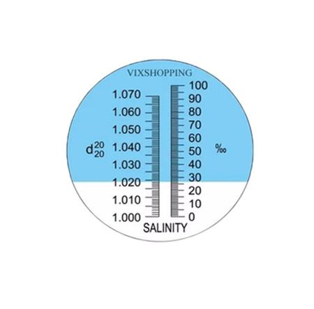 Imagem de Refratômetro de Salinidade Para Aquário Marinho  Água Salgada Salinômetro - VODEX