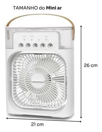 Imagem de Refresque-se a Qualquer Hora: Mini Ar Condicionado Ventilador Umidificador 110V/220V