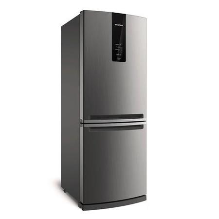 Imagem de Refrigerador Brastemp Frost Free 443L Inox com Turbo Ice Inverse BRE57AK