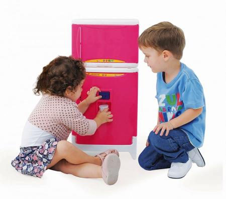 Imagem de Refrigerador Duplex Infantil - Casinha Flor Estilo com Som - Xalingo