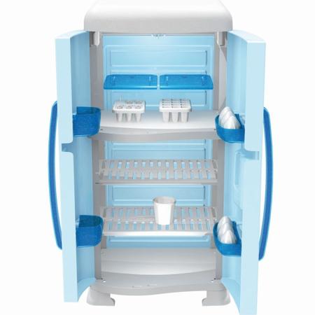 Imagem de Refrigerador Infantil Xalingo Frozen II C/ Acessórios Branco E Azul