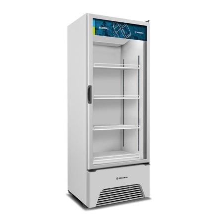 Imagem de Refrigerador Vitrine Metalfrio 572 Litros VB52AH Optima Frost Free, Porta de Vidro, Branco