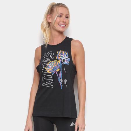 regata adidas feminina floral