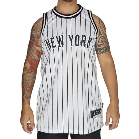 Regata Basquete M10 NY New York Listrada Branco - Outros Moda e