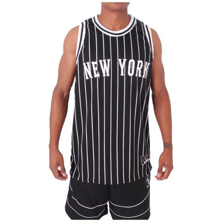 Regata Basquete M10 NY New York Listrada Branco - Outros Moda e