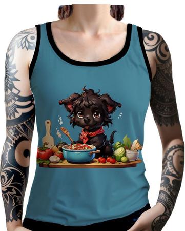 Imagem de Regata Camiseta Tshirt Chefe Cachorro Cozinheiro Cozinha 6