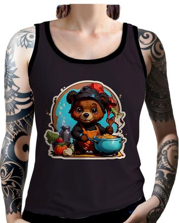 Imagem de Regata Camiseta Tshirt Chefe Urso Cozinheiro Cozinha HD 9