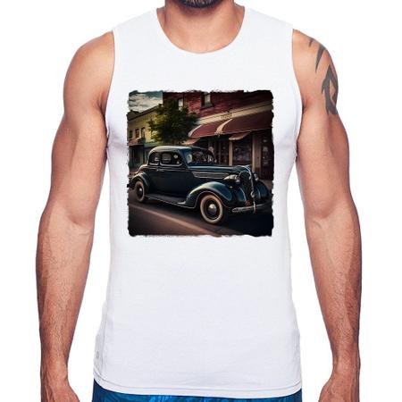 Imagem de Regata Carro vintage na cidade - Foca na Moda