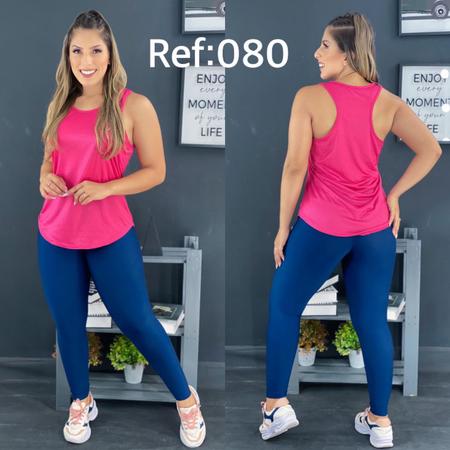 Imagem de  Regata Feminina Kit com 3 Camisetas Academia Dry Fit Leve e Geladinha