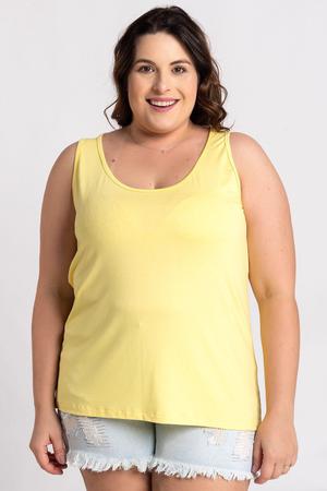 Regata Feminina Plus Size B sica Visco Serena Regata Plus Size