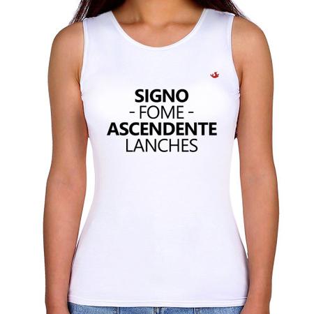 Imagem de Regata Feminina Signo: fome - Ascendente: lanches - Foca na Moda