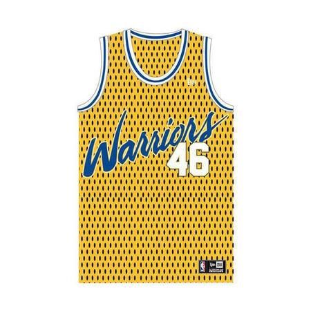 Camiseta Regata New Era NBA Basic Logo Golden State Warriors - Amarelo