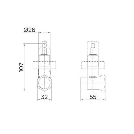 Imagem de Registro de pressao docolbase 3/4'' - docol