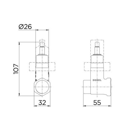 Imagem de Registro De Pressão DocolBase 3/4" - Docol