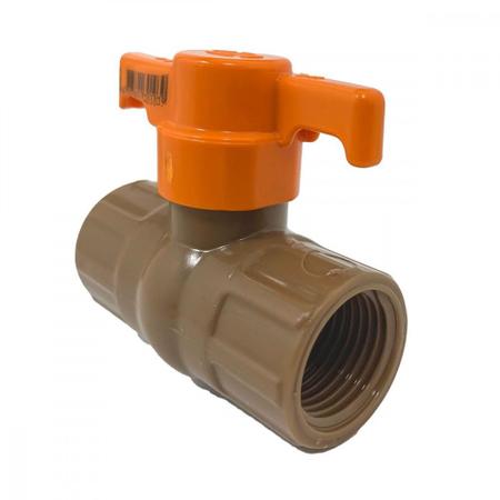 Registro Esfera Pvc Krona Roscavel 1.1/4'' 554 Imagem de Registro Esfera Pvc Krona Roscavel 1.1/4'' 554